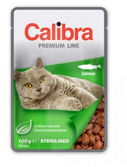 Calibra cat kapsička Premium Sterilised losos 100 g