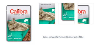 Calibra cat kapsička Premium Sterilised pečeň 100 g 1