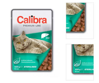 Calibra cat kapsička Premium Sterilised pečeň 100 g 3