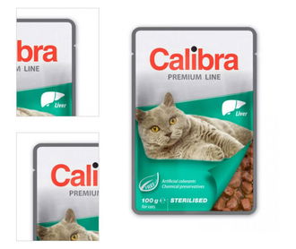 Calibra cat kapsička Premium Sterilised pečeň 100 g 4