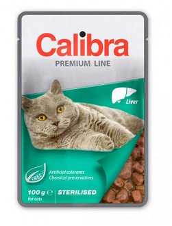 Calibra cat kapsička Premium Sterilised pečeň 100 g