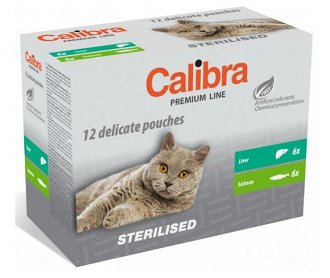 Calibra cat kapsičky Multipack Premium Sterilized 12 x 100 g