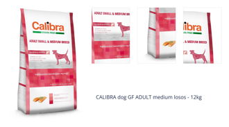 CALIBRA dog GF ADULT medium losos - 12kg 1