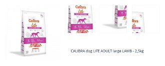 CALIBRA dog LIFE ADULT large LAMB - 2,5kg 1