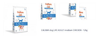 CALIBRA dog LIFE ADULT medium CHICKEN - 12kg 1