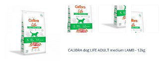CALIBRA dog LIFE ADULT medium LAMB - 12kg 1
