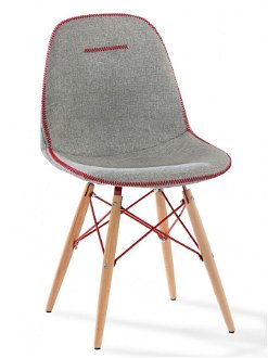 Čalúnená stolička lincoln - šedá