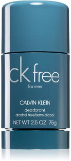 Calvin Klein CK Free deostick (bez alkoholu) pre mužov 75 ml