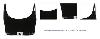 Calvin Klein Underwear Plus Podprsenka  čierna / biela 1