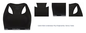 Calvin Klein Underwear Plus Podprsenka  čierna / biela 1