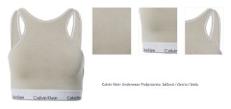 Calvin Klein Underwear Podprsenka  béžová / čierna / biela 1