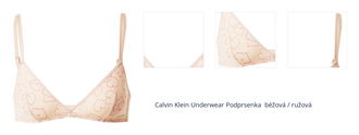 Calvin Klein Underwear Podprsenka  béžová / ružová 1