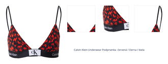 Calvin Klein Underwear Podprsenka  červená / čierna / biela 1