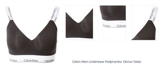 Calvin Klein Underwear Podprsenka  čierna / biela 1