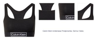 Calvin Klein Underwear Podprsenka 'Reimagine Heritage'  čierna / biela 1