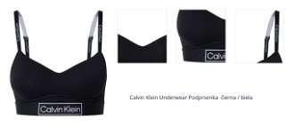 Calvin Klein Underwear Podprsenka  čierna / biela 1