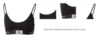 Calvin Klein Underwear Podprsenka  čierna / biela 1