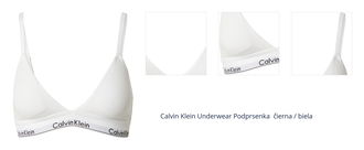 Calvin Klein Underwear Podprsenka  čierna / biela 1