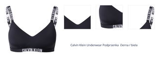 Calvin Klein Underwear Podprsenka 'Intense Power'  čierna / biela 1