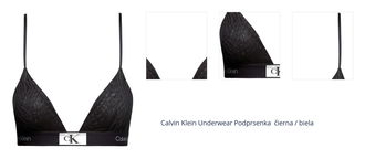 Calvin Klein Underwear Podprsenka  čierna / biela 1