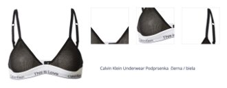 Calvin Klein Underwear Podprsenka  čierna / biela 1