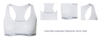 Calvin Klein Underwear Podprsenka  čierna / biela 1