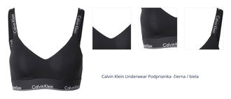 Calvin Klein Underwear Podprsenka  čierna / biela 1