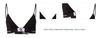 Calvin Klein Underwear Podprsenka  čierna / biela 1