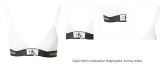 Calvin Klein Underwear Podprsenka  čierna / biela 1