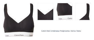 Calvin Klein Underwear Podprsenka  čierna / biela 1