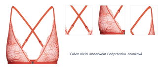 Calvin Klein Underwear Podprsenka  oranžová 1