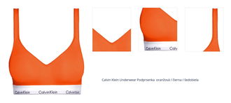 Calvin Klein Underwear Podprsenka  homárová / čierna / šedobiela 1