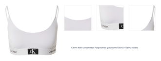 Calvin Klein Underwear Podprsenka  pastelovo fialová / čierna / biela 1