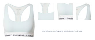 Calvin Klein Underwear Podprsenka  pastelovo modrá / sivá / biela 1