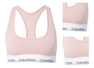 Calvin Klein Underwear Podprsenka  svetlosivá / pastelovo ružová / čierna / biela 3