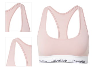 Calvin Klein Underwear Podprsenka  svetlosivá / pastelovo ružová / čierna / biela 4