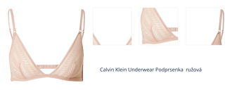 Calvin Klein Underwear Podprsenka  ružová 1