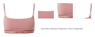 Calvin Klein Underwear Podprsenka  ružová / burgundská 1