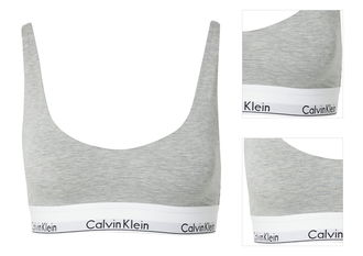 Calvin Klein Underwear Podprsenka  sivá / biela 3