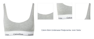 Calvin Klein Underwear Podprsenka  sivá / biela 1