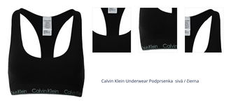 Calvin Klein Underwear Podprsenka  sivá / čierna 1