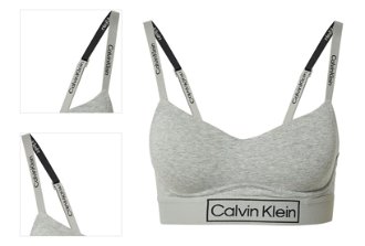 Calvin Klein Underwear Podprsenka  sivá melírovaná / čierna 4