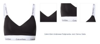 Calvin Klein Underwear Podprsenka  svetlosivá / čierna / biela 1