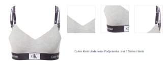 Calvin Klein Underwear Podprsenka  sivá / čierna / biela 1