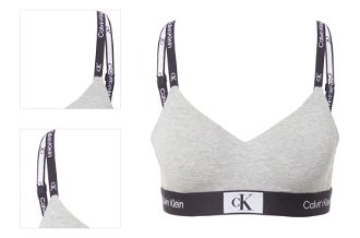 Calvin Klein Underwear Podprsenka  sivá / čierna / biela 4