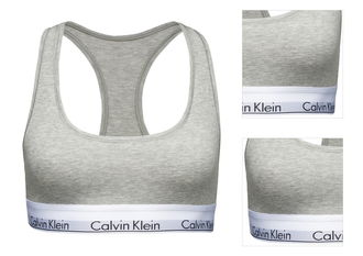 Calvin Klein Underwear Podprsenka  sivá melírovaná / čierna / biela 3