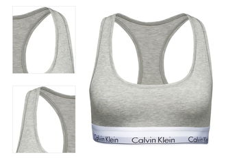 Calvin Klein Underwear Podprsenka  sivá melírovaná / čierna / biela 4