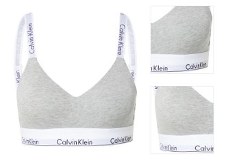 Calvin Klein Underwear Podprsenka  sivá melírovaná / čierna / biela 3