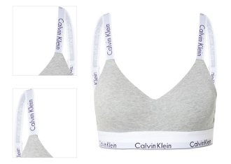 Calvin Klein Underwear Podprsenka  sivá melírovaná / čierna / biela 4