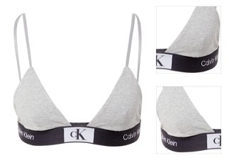 Calvin Klein Underwear Podprsenka  sivá melírovaná / čierna / biela 3